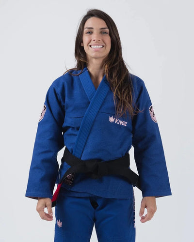 Kimono BJJ (GI) Kingz Ballistische 3.0 Frauen - Blau