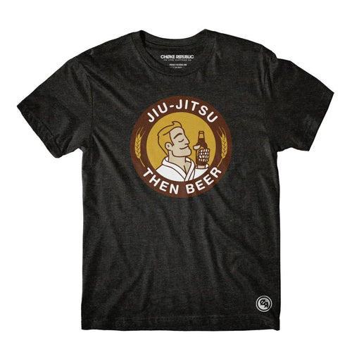 Choke Republic jiu jitsu le t-shirt-noir bière