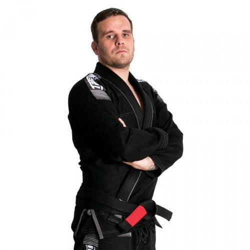 Kimono BJJ (GI) tatami nova + plus- black - white belt included