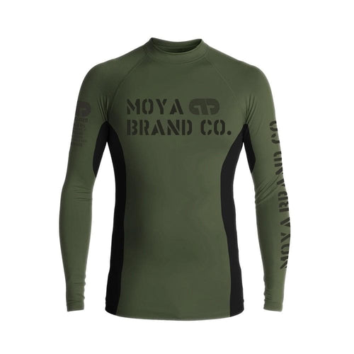 Rashguard Moya Brand verteidigen Armee Green