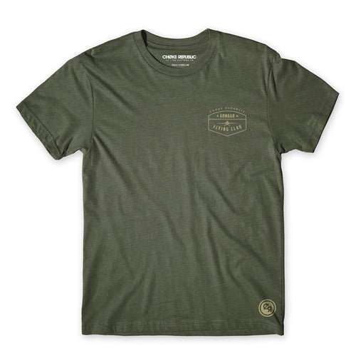 T-shirt militaire green volant d'armure