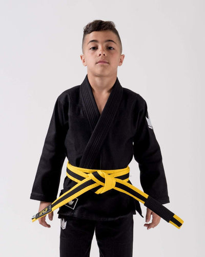 Kimono BJJ (Gi) Kingz Kid´s Kore Negro con cinturón blanco