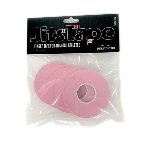 Ruban de doigt Jitstape - 5 rouleaux de 6,35 mm x 13,72 mètres - rose