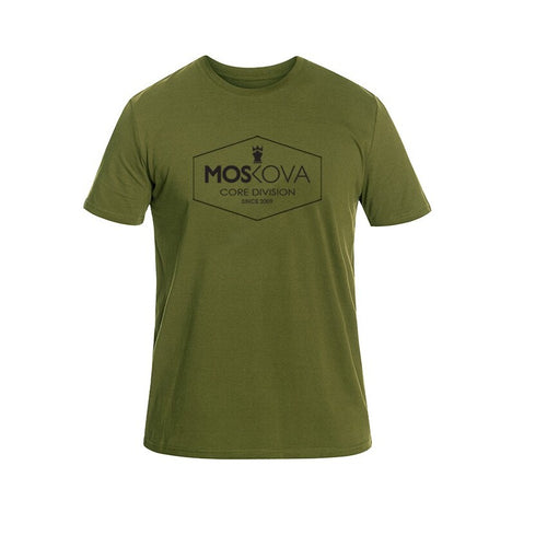 Moskova Tee Front Square- Green Military